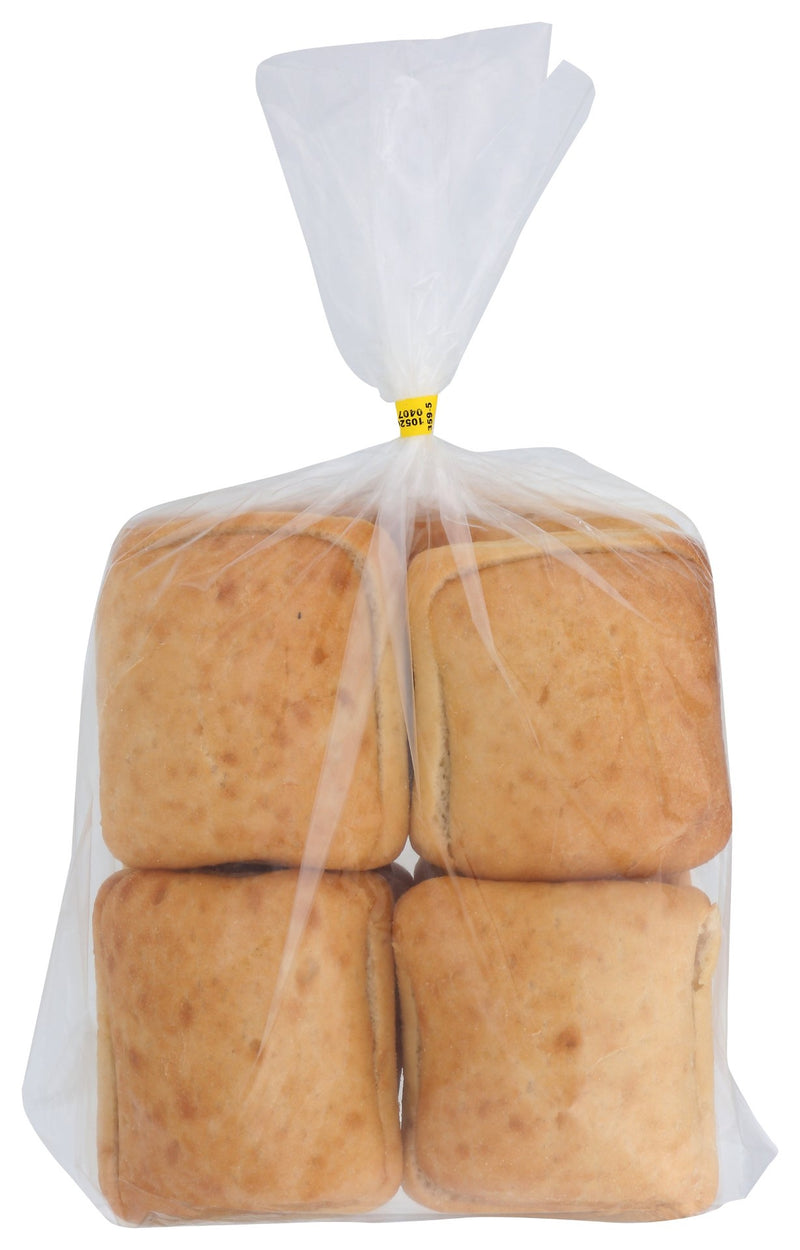 Bun Ciabatta "x'' Sliced Frozen 24 Ounce Size - 8 Per Case.