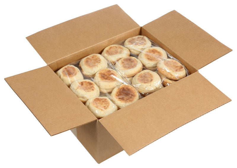 Fully Sliced Plain English Muffins 6 Each - 6 Per Case.