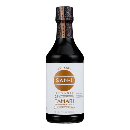 San - J Tamari Soy Sauce - Case of 6 - 20 Fl Ounce.