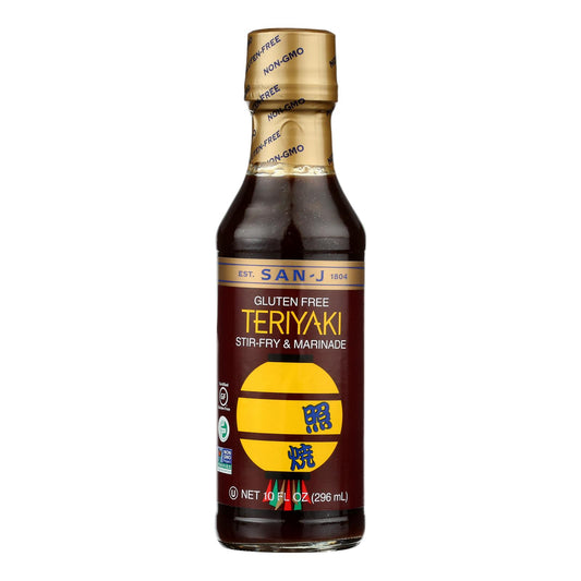 San - J Asian Cooking Sauce - Teriyaki - Case of 6 - 10 Fl Ounce.