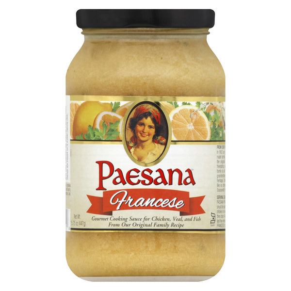 Paesana Cooking Sauce - Francese - Case of 6 - 15.75 Ounce.