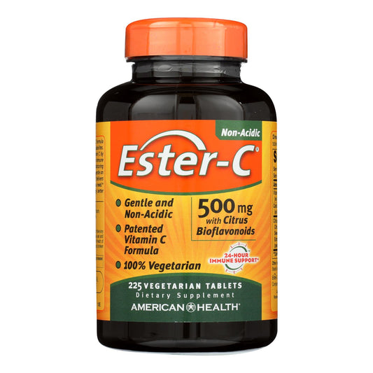 American Health - Ester-C with Citrus Bioflavonoids - 500 mg - 225 Vegetarian Tablets