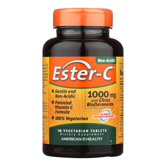 American Health - Ester-C with Citrus Bioflavonoids - 1000 mg - 90 Vegetarian Tablets