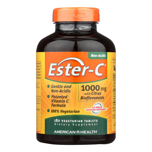 American Health - Ester-C with Citrus Bioflavonoids - 1000 mg - 180 Vegetarian Tablets