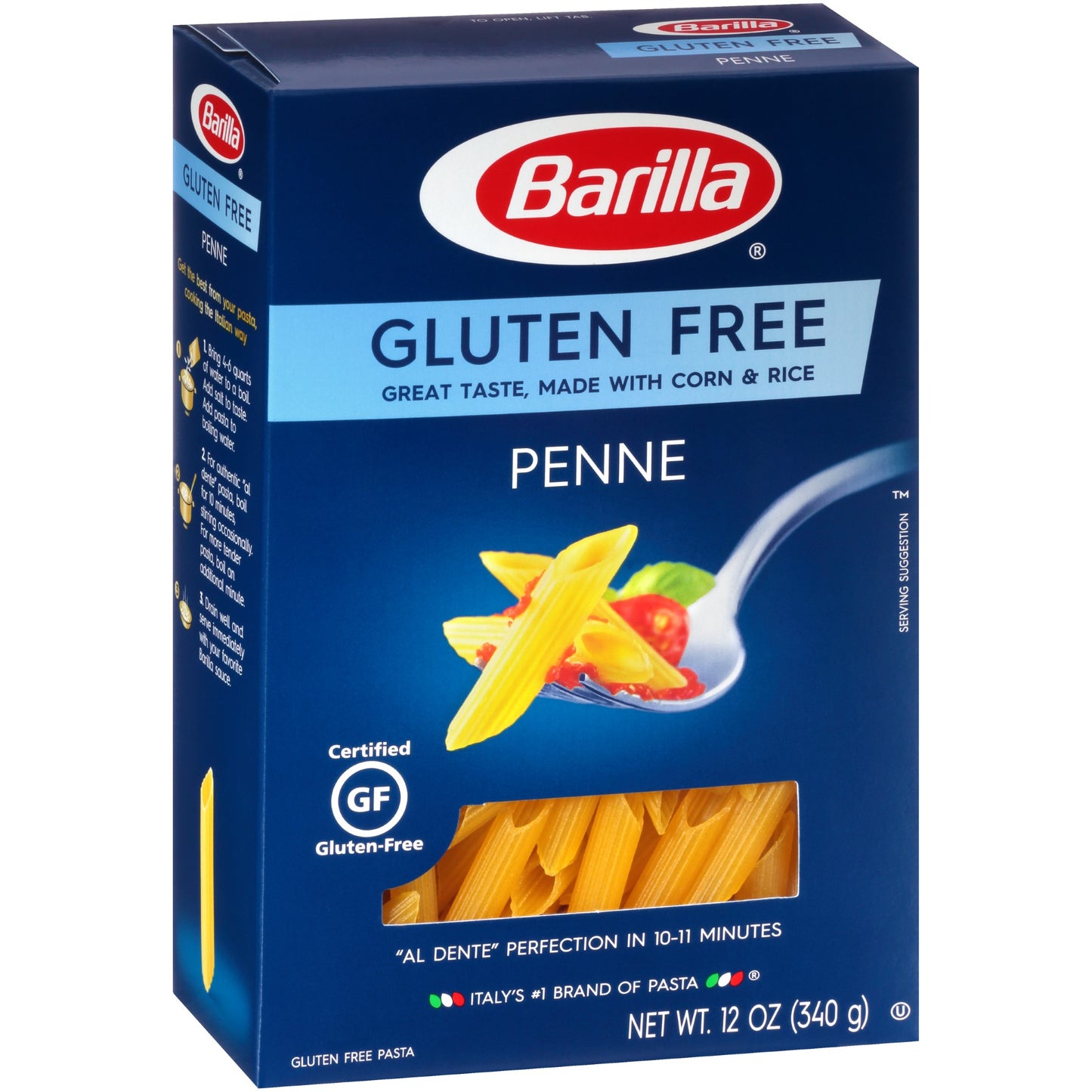 Penne Gluten Free Barilla USA 12 Ounce Size - 8 Per Case.