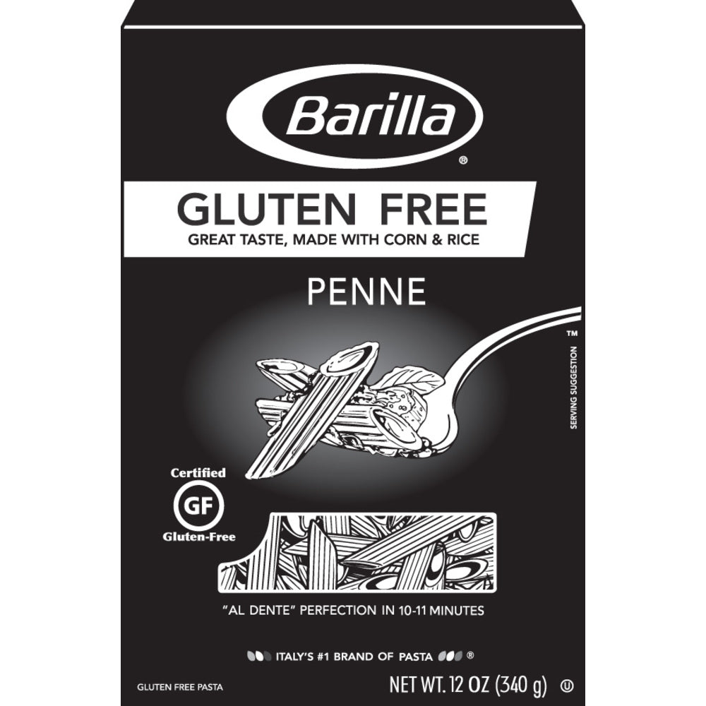 Penne Gluten Free Barilla USA 12 Ounce Size - 8 Per Case.