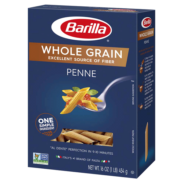 Penne Whole Grain Barilla 16 Ounce Size - 12 Per Case.