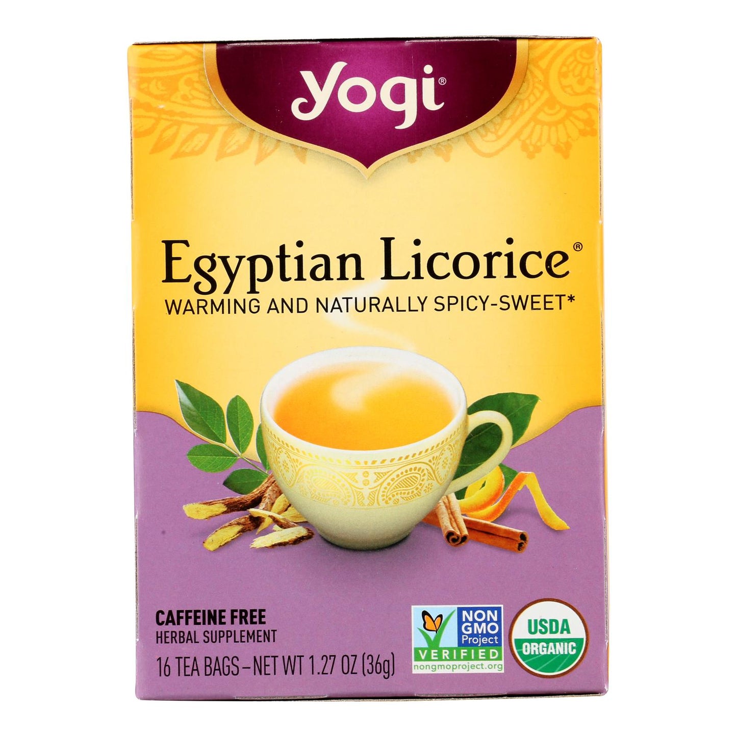 Yogi Egyptian Licorice - Case of 6 - 16 Bags