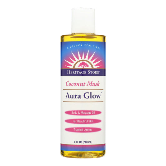 Heritage Products Aura Glow Massage Lotion Coconut - 8 fl Ounce