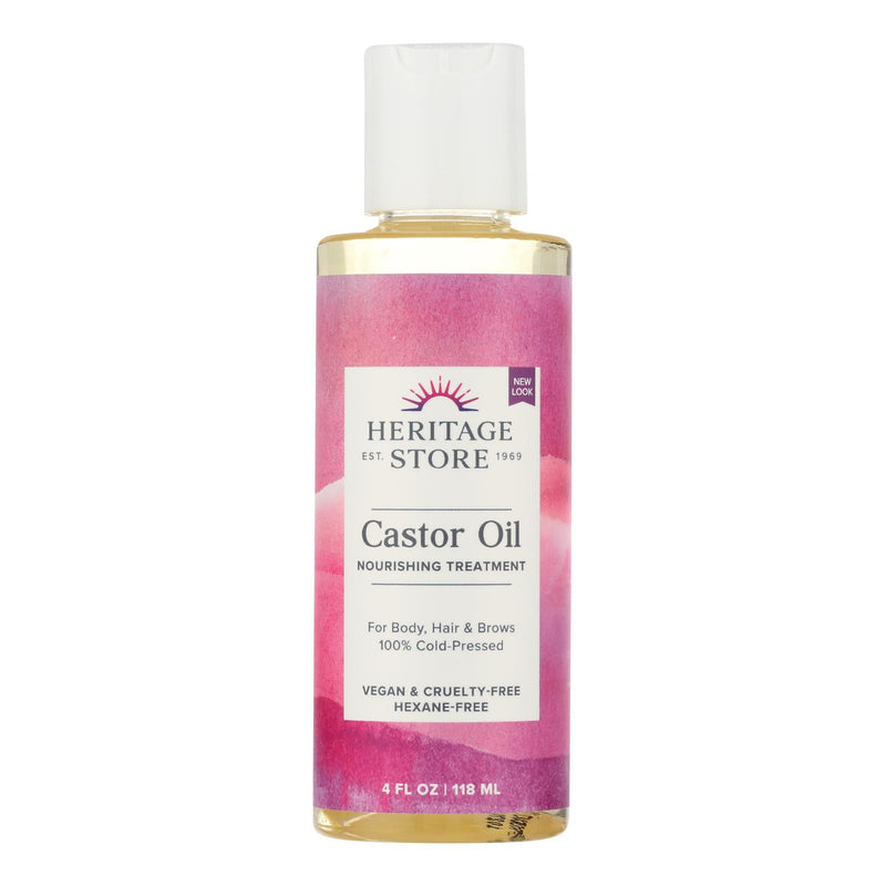 Heritage Products Castor Oil Hexane Free - 4 fl Ounce