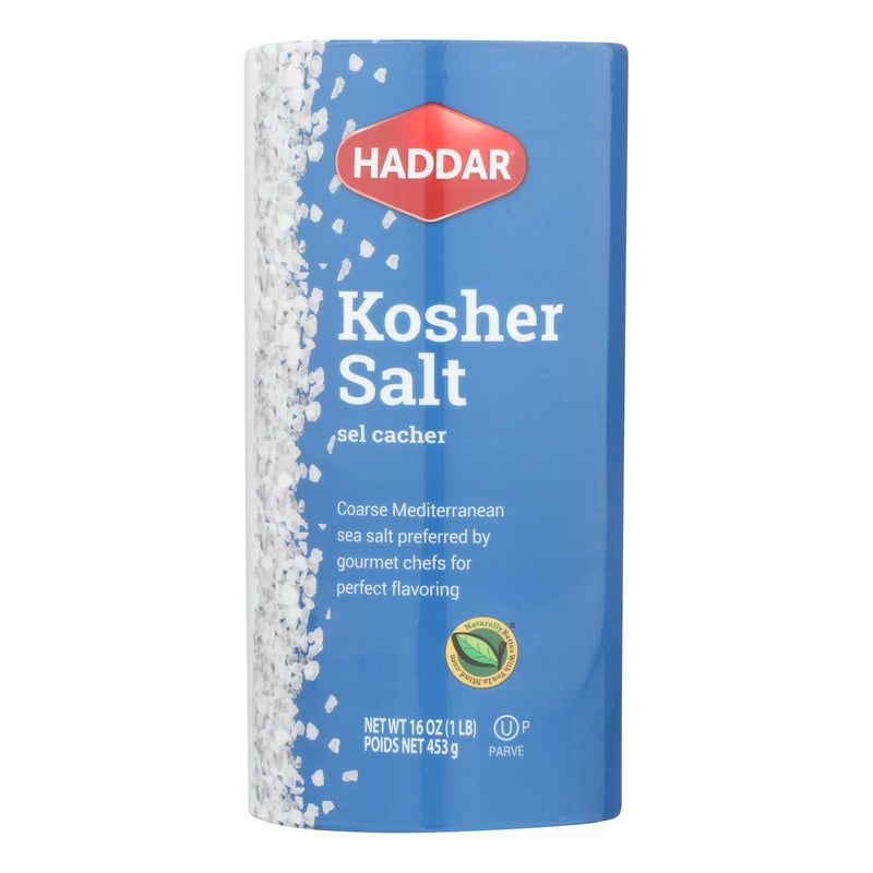 Haddar Salt - Kosher - Case of 12 - 16 Ounce