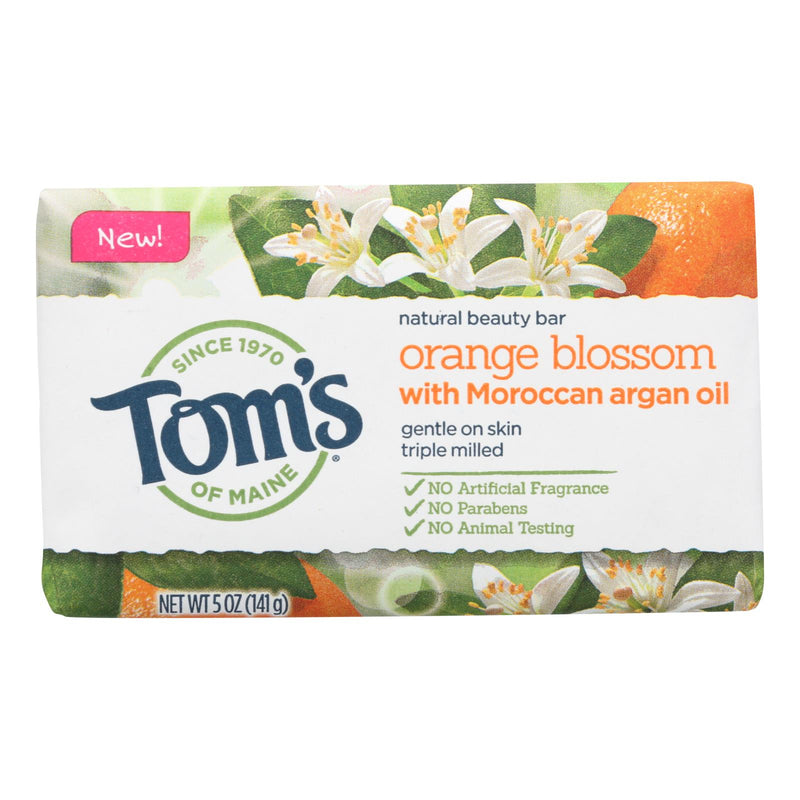 Tom's of Maine Beauty Bar - Orange Blossom - Case of 6 - 5 Ounce