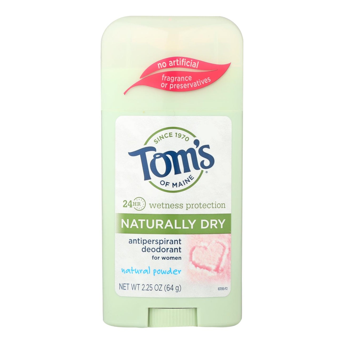 Tom's of Maine Women's Antiperspirant Deodorant Natural Powder - 2.25 Ounce - Case of 6