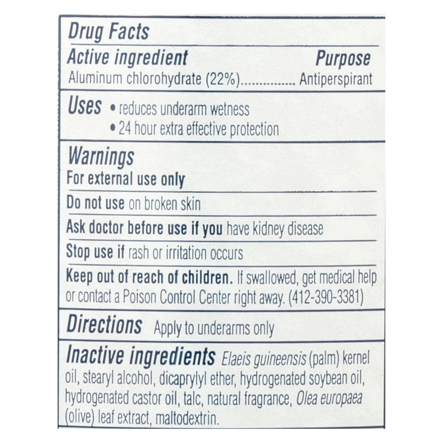 Tom's of Maine Women's Antiperspirant Deodorant Natural Powder - 2.25 Ounce - Case of 6