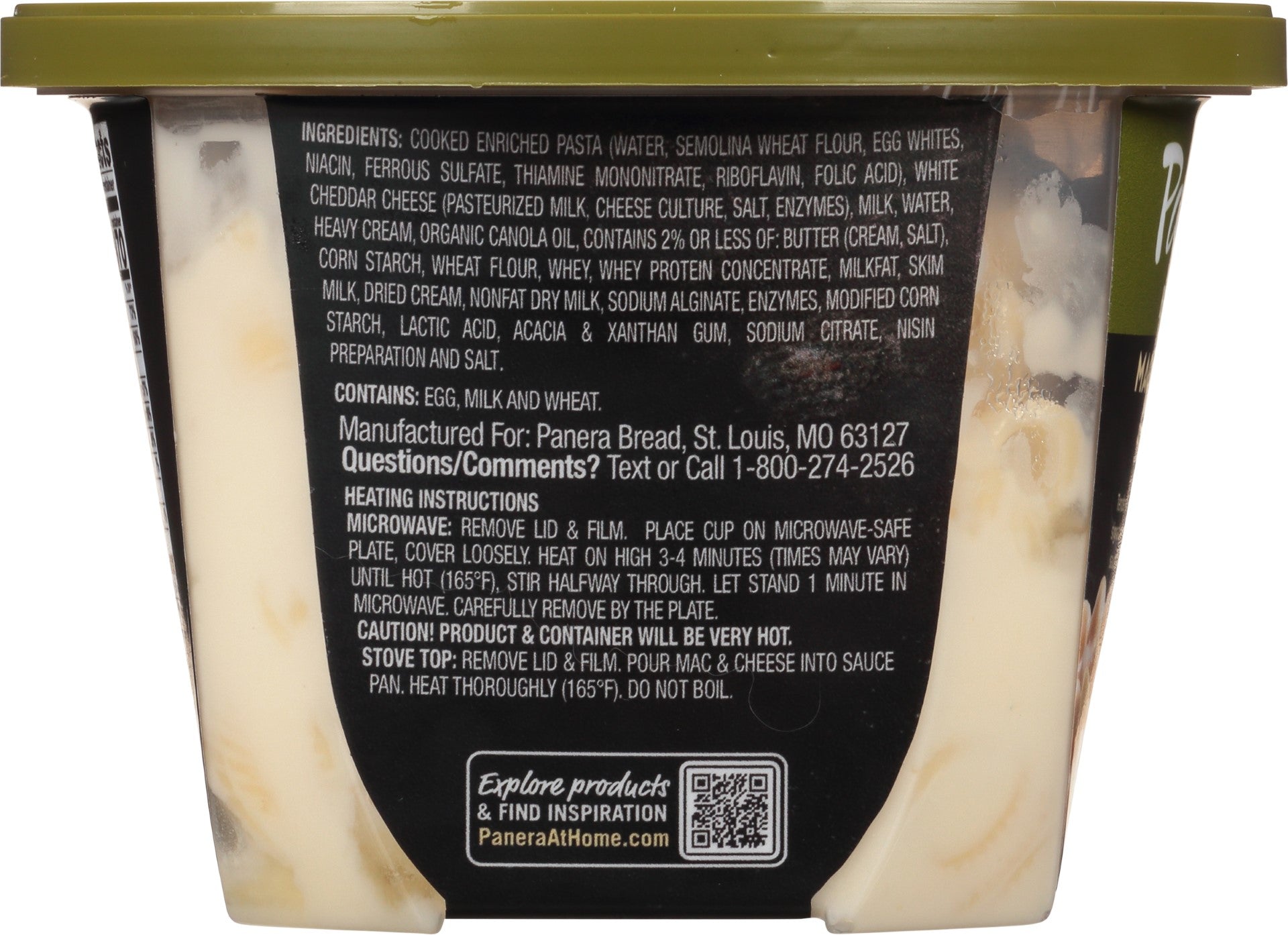 Panera Bread Mac & Cheese 16 Ounce Size - 6 Per Case.