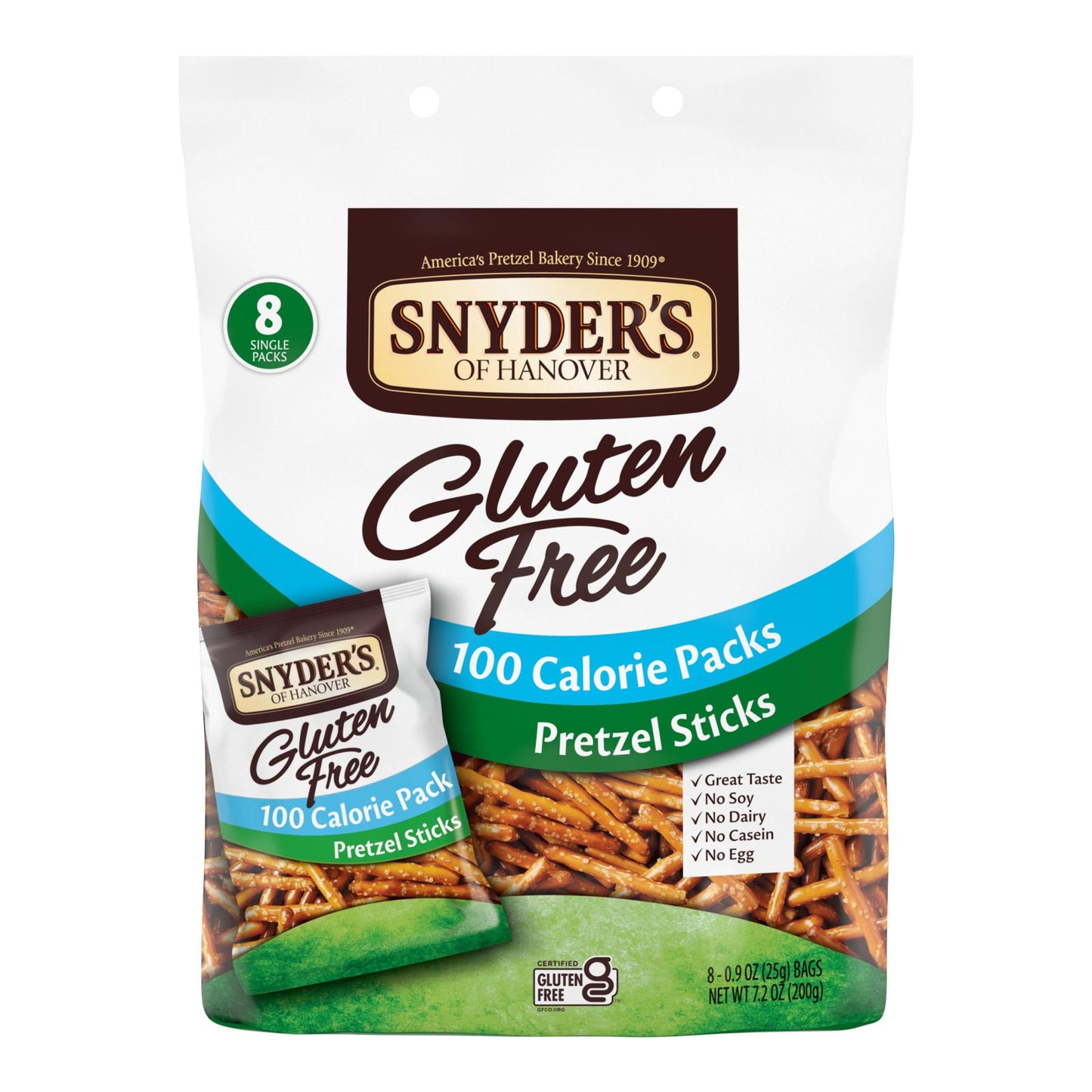 Snyder's of Hanover Pretzel Sticks - Gluten Free 100 Calorie - Case of 6 - 8 Count