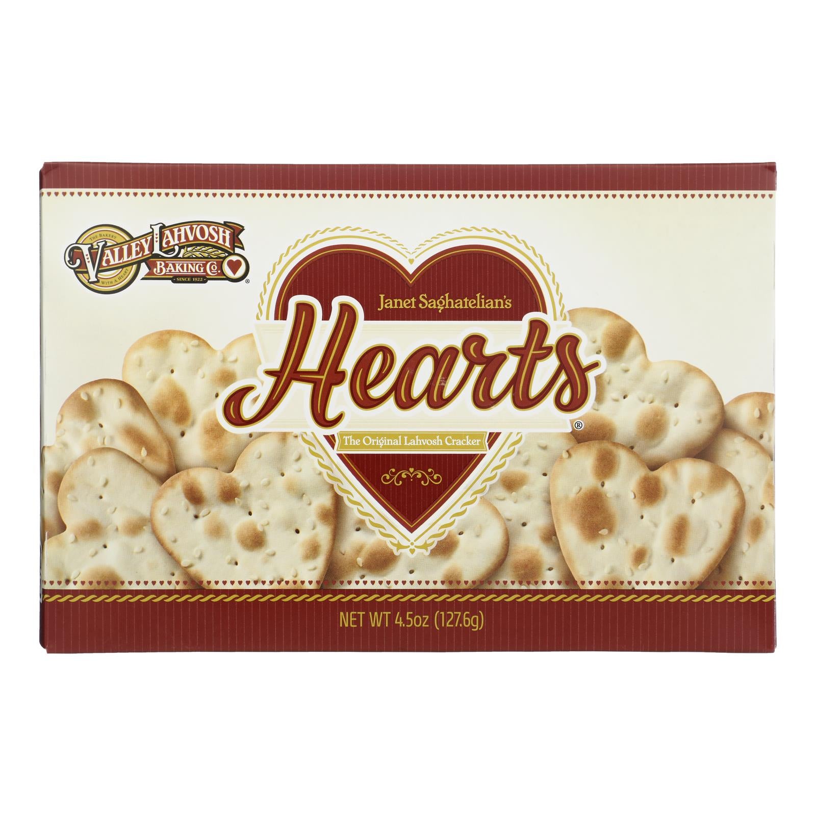 Valley Lahvosh - Hearts Original - Case of 12-4.5 Ounce