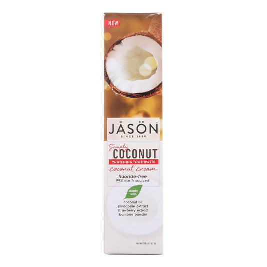 Jason Natural Products Whitening Toothpaste - Coconut Cream - 4.2 Ounce