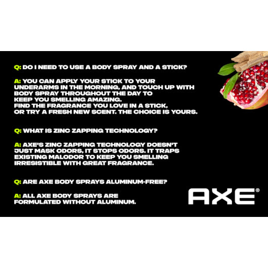 Axe Body Spray Anarchy Male 4 Ounce Size - 12 Per Case.