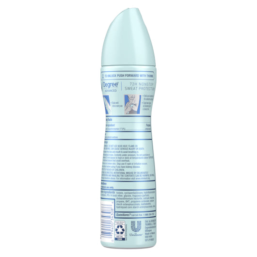 Degree Motion Sense Anti Perspirant Aerosol Shower Clean 3.8 Ounce Size - 12 Per Case.