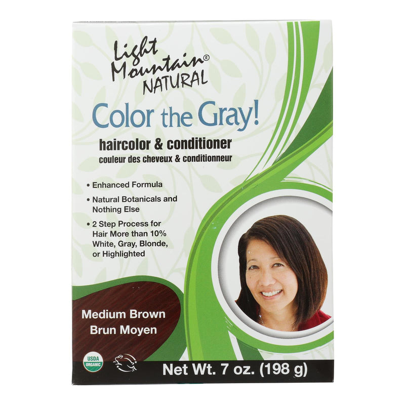 Light Mountain Clr Gry - Conditioner - Organic - Medbrwn - 7 Ounce