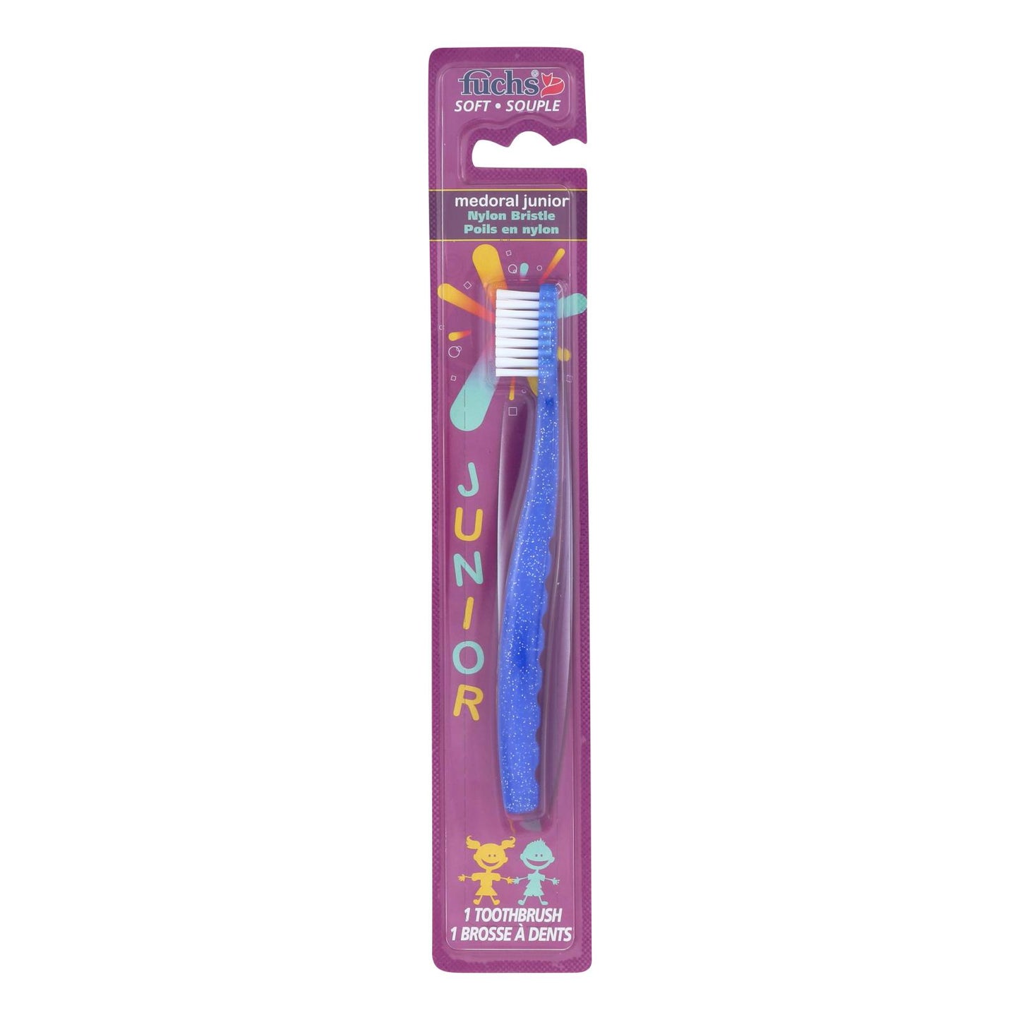 Fuchs Nylon Bristle Junior Toothbrush  - Case of 12 - Count