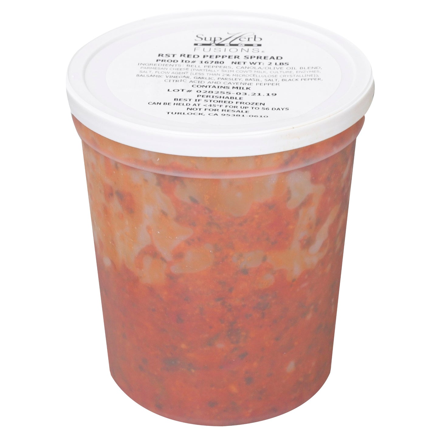 Roasted Red Pepper Spread Paste 2 Pound Each - 2 Per Case.