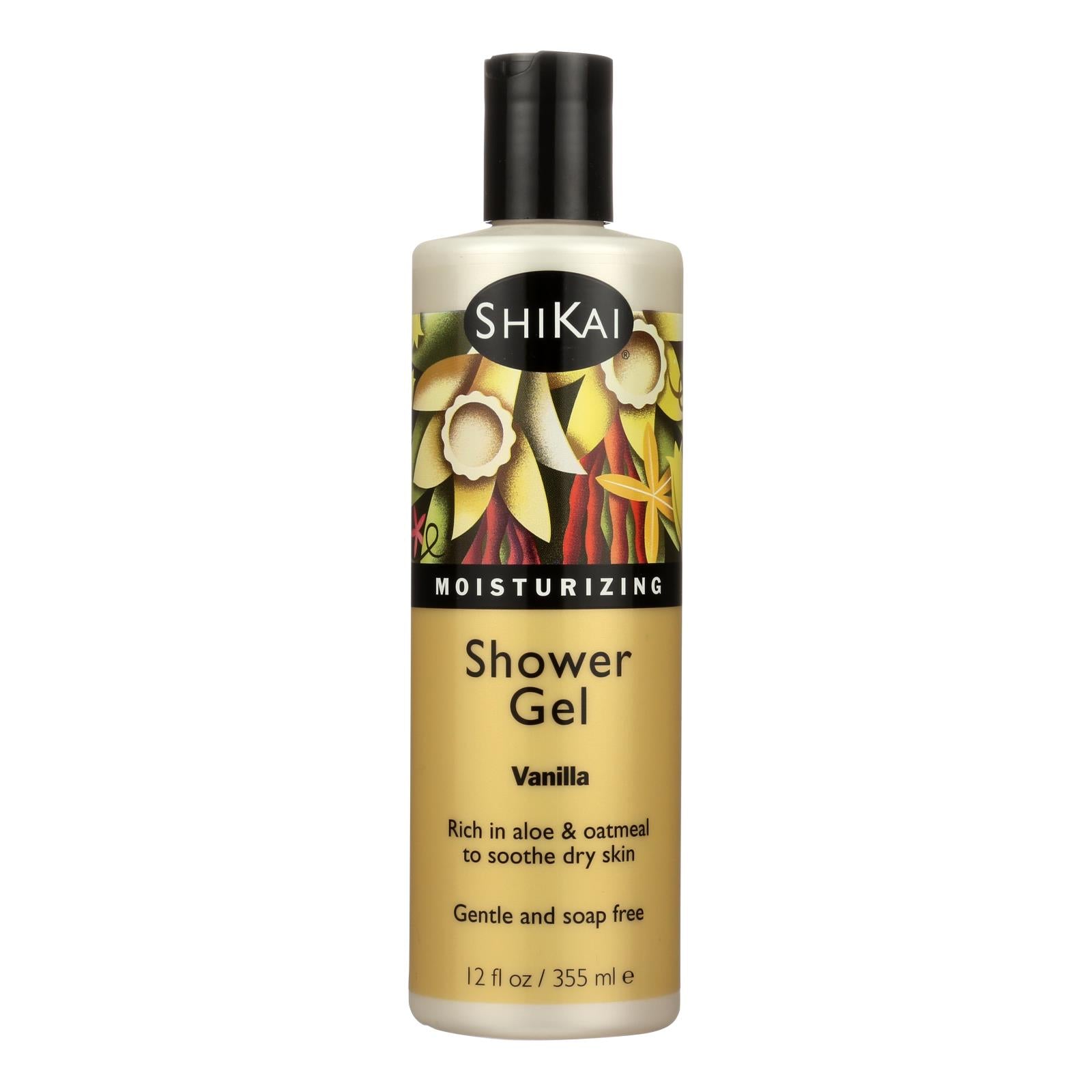 Shikai Products Shower Gel - Vanilla - 12 Ounce