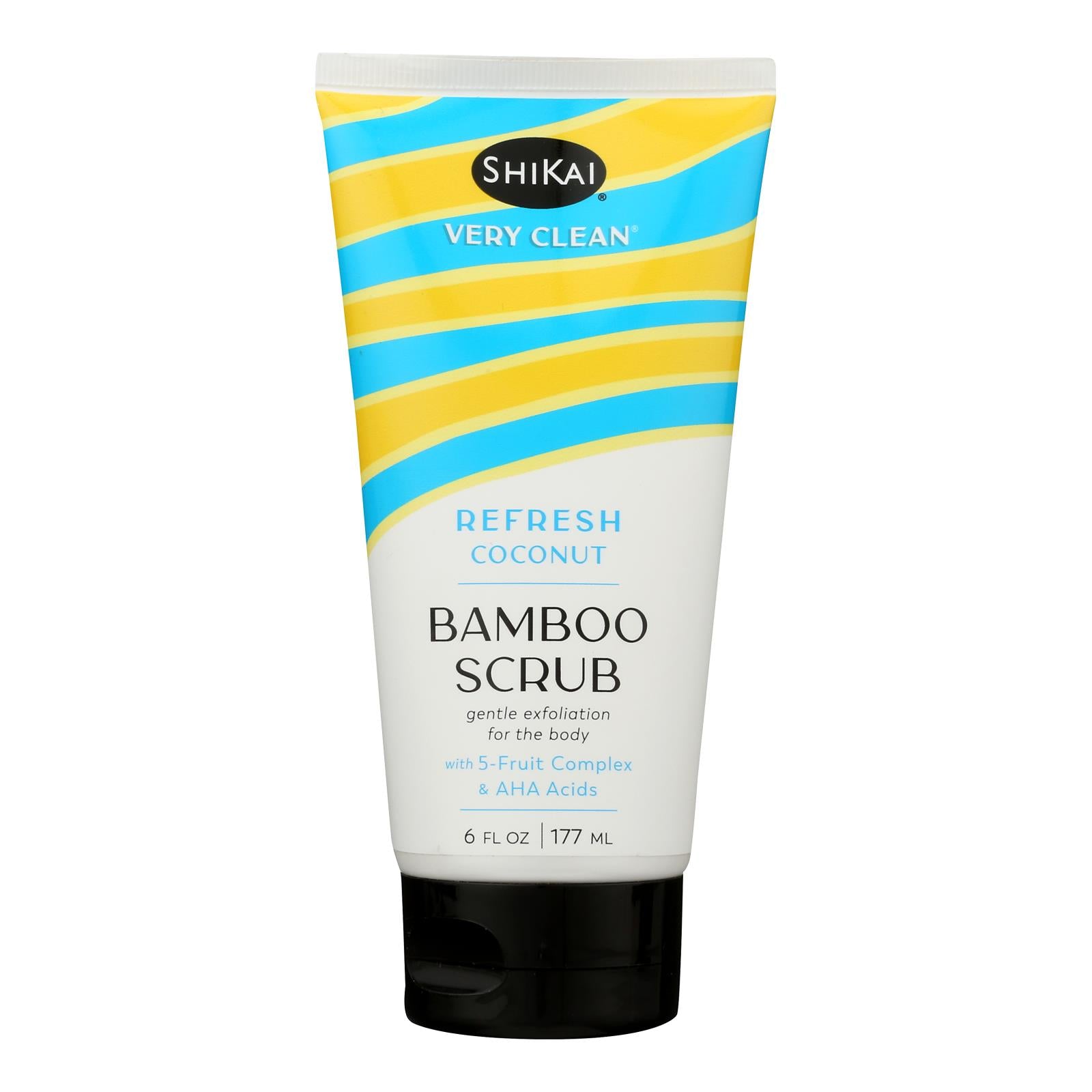 Shikai Products - Bmboo Scrub Refresh Coconut - 1 Each-6 Fluid Ounce
