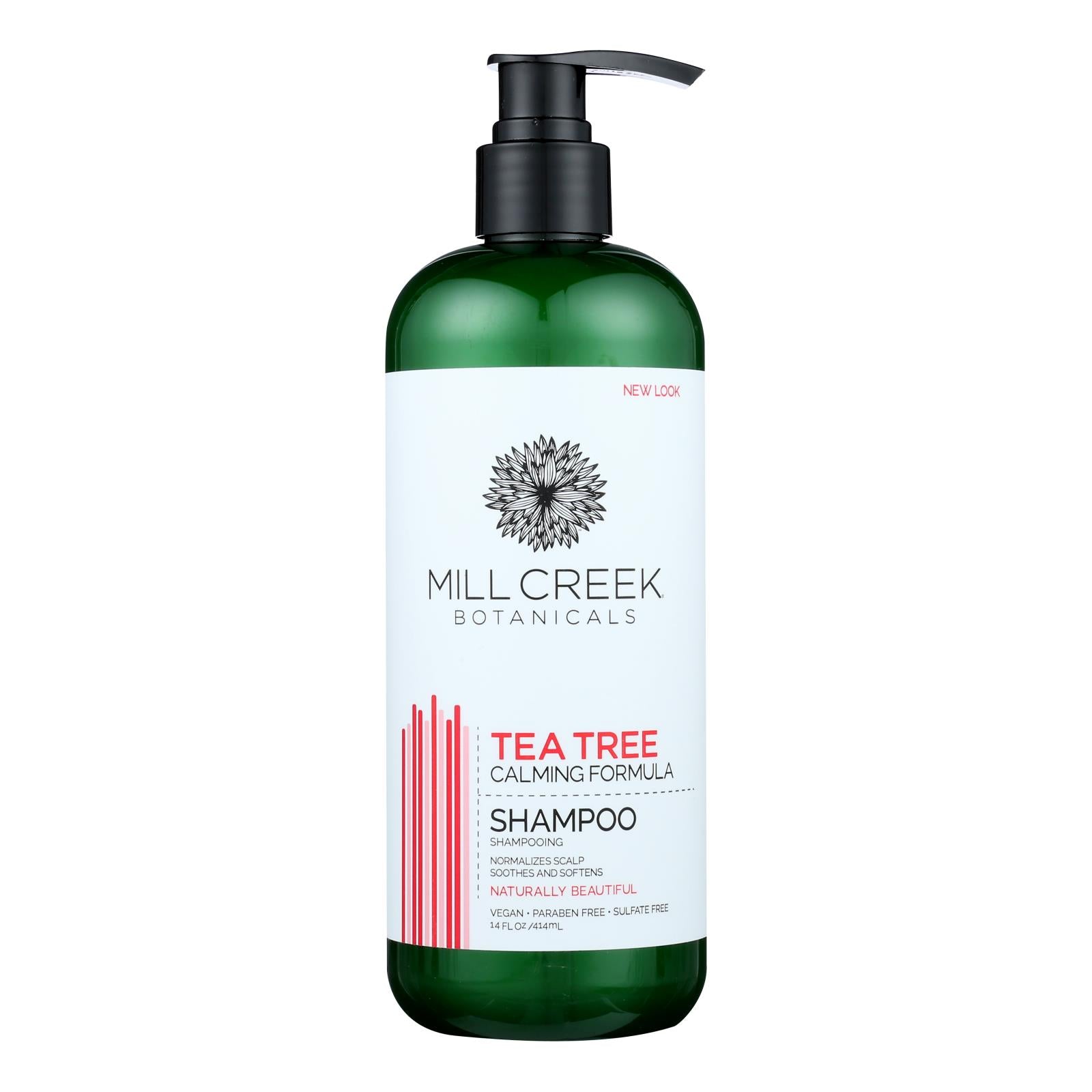 Millcreek Botanicals Tea Tree Shampoo  - 1 Each - 14 Fluid Ounce