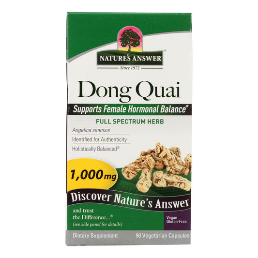 Nature's Answer - Dong Quai Root Extract - 90 Vegetarian Capsules