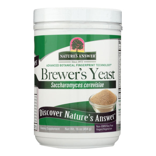 Nature's Answer - Brewers Yeast - Gluten Free - 16 Ounce