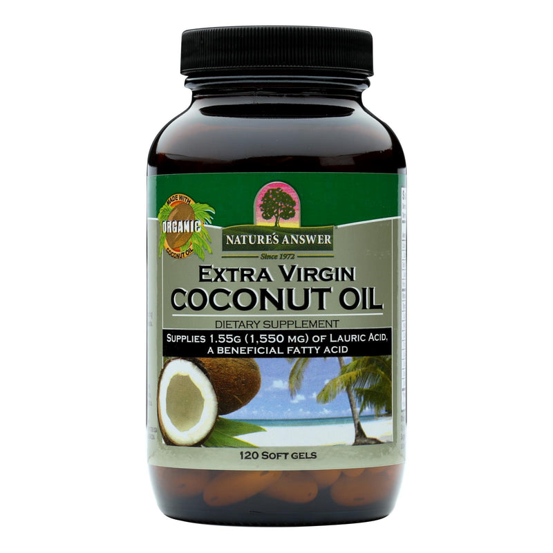 Nature's Answer - Extra Virgin Coconut Oil - 120 Softgels