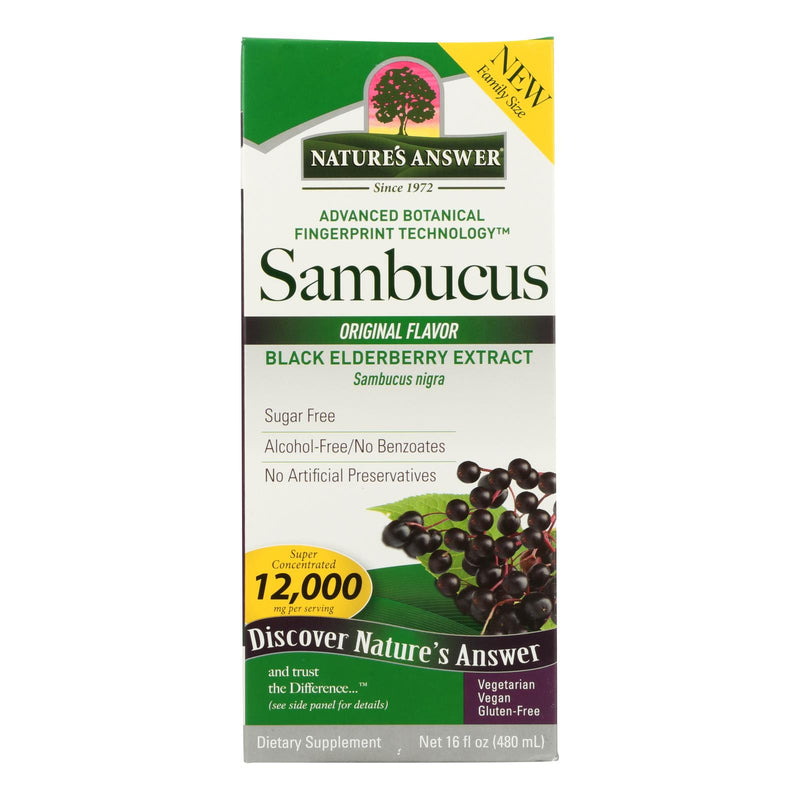 Nature's Answer - Sambucus - Original - Family Size - 16 Ounce