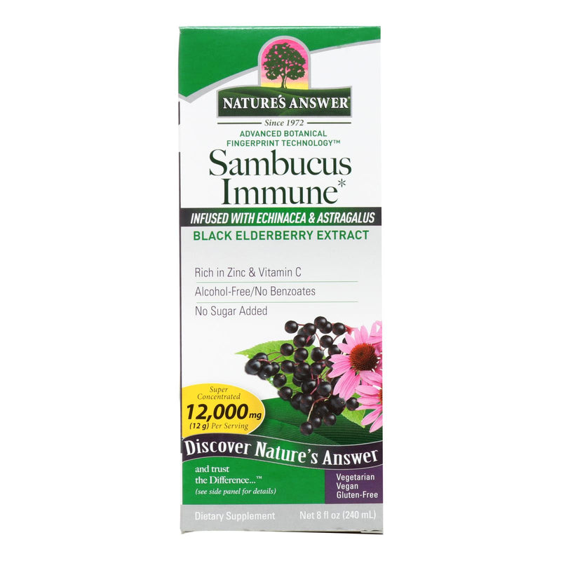 Nature's Answer - Sambucus Immune Support - 8 Ounce