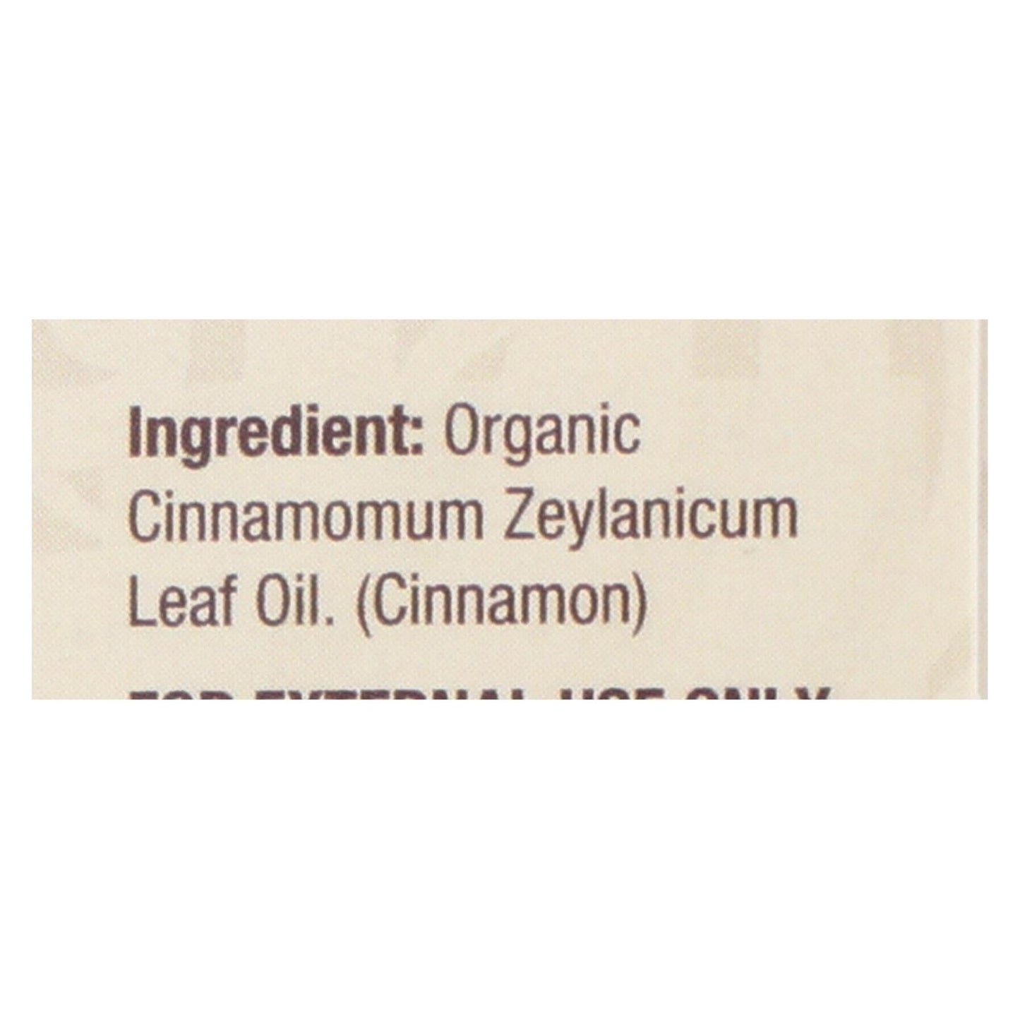 Nature's Answer - Organic Essential Oil - Cinnamon - 0.5 Ounce.