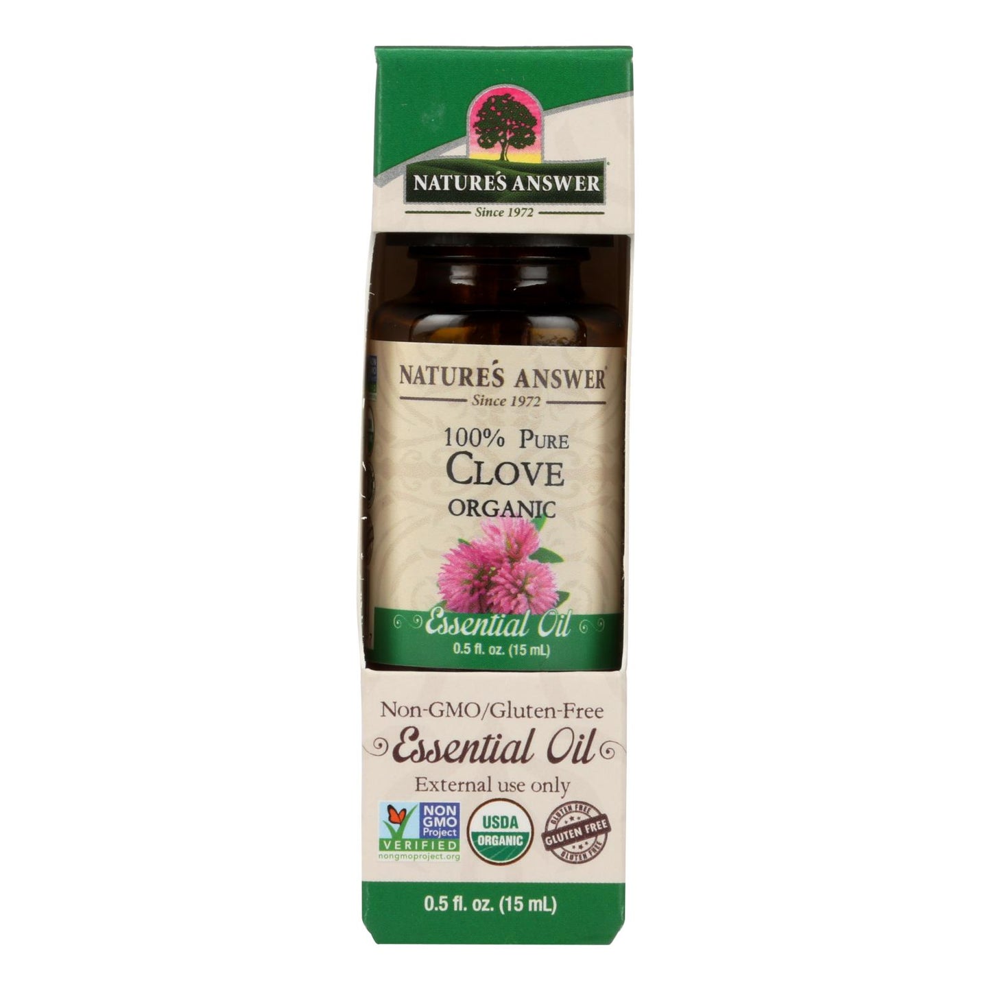 Nature's Answer - Organic Essential Oil - Clove - 0.5 Ounce.