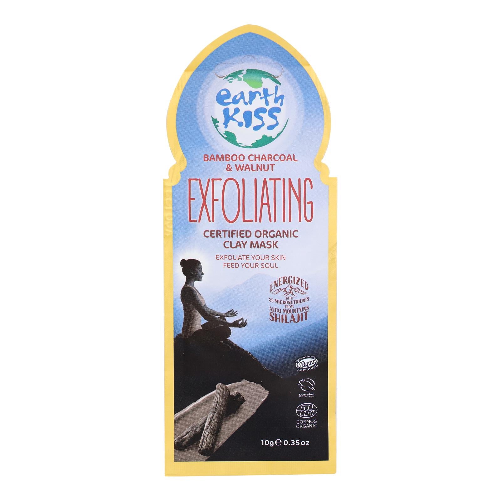 Earth Kiss - Clay Mask Chrcl Exfol - Case of 12-.35 Ounce