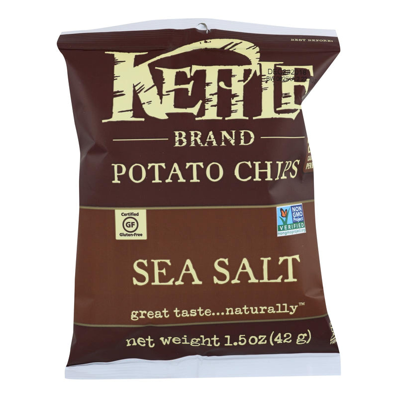 Kettle Brand Potato Chips - Sea Salt - 1.5 Ounce - case of 24