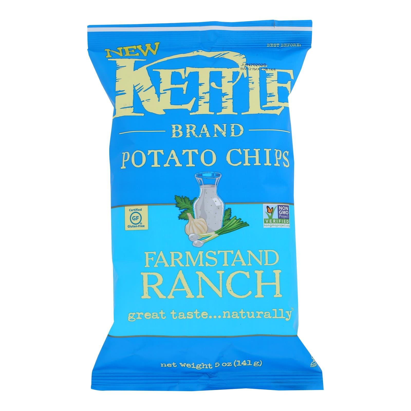 Kettle Brand - Chips Farmstand Ranch - Case of 15 - 5 Ounce
