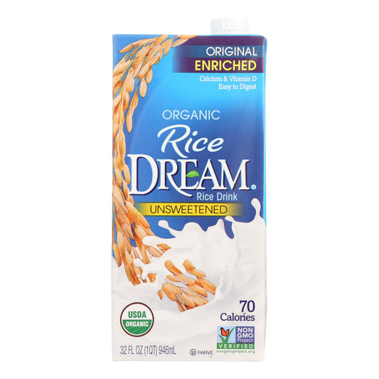 Rice Dream Organic Rice Drink - Original - Case of 12 - 32 Fl Ounce.