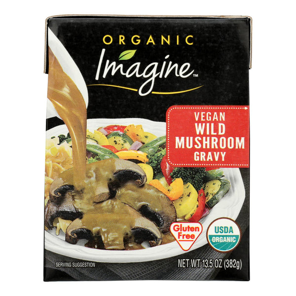 Imagine Foods Gravy - Organic - Vegetable Wild Mushroom - Case of 12 - 13.5 fl Ounce