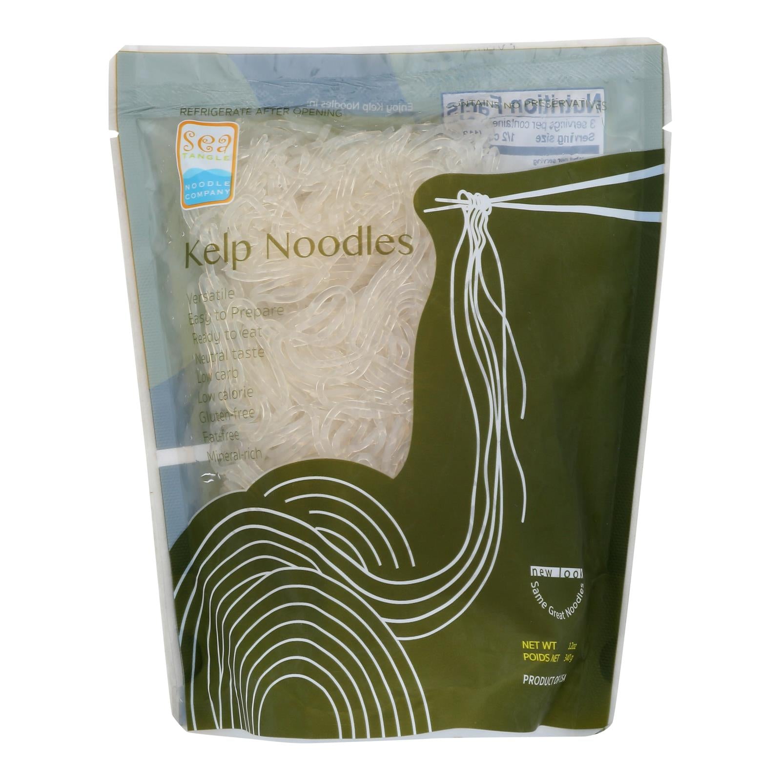 Sea Tangle Noodle Company Kelp Noodles  - Case of 12 - 12 Ounce