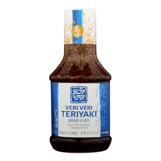 Soy Vay Veri Teriyaki Marinade and Sauce - Case of 6 - 21 Fl Ounce.