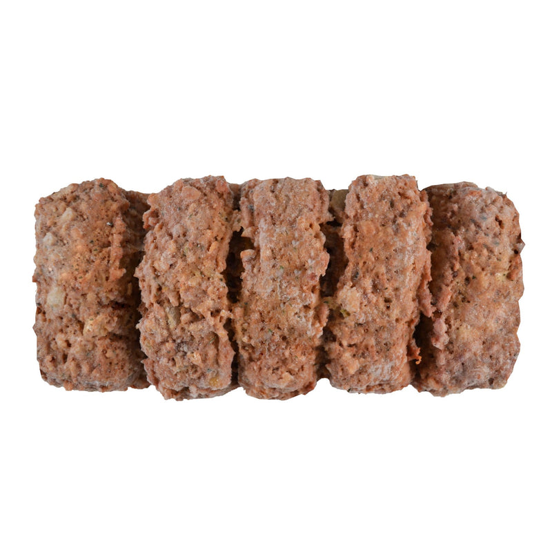 Fully Cooked Pull Apart Beef Meatloaf Loaves 21 Ounce Size - 12 Per Case.