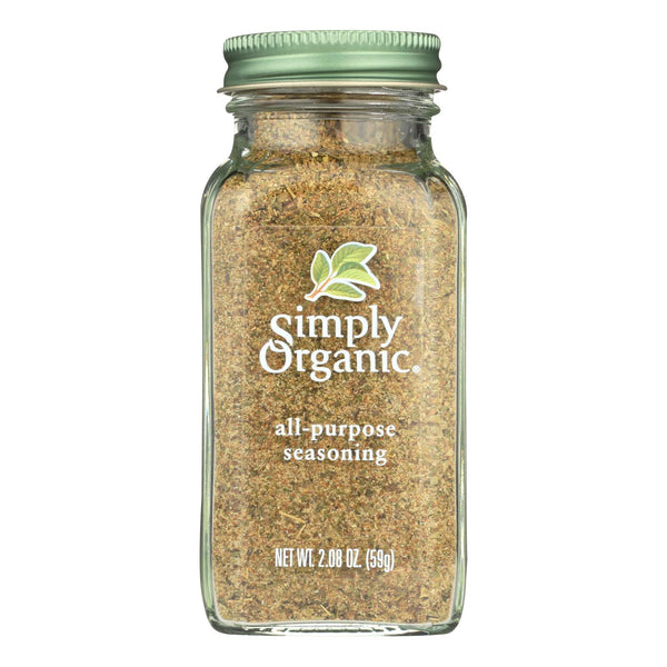 Simply Organic All Purpose Seasoning - Case of 6 - 2.08 Ounce.