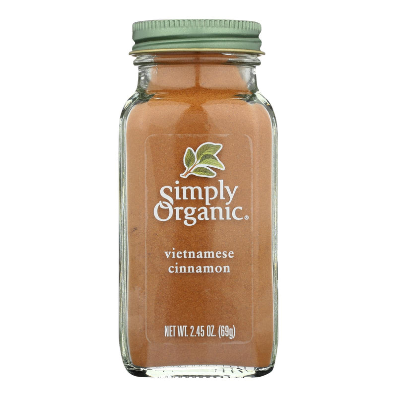 Simply Organic Cinnamon - Case of 6 - 2.45 Ounce.