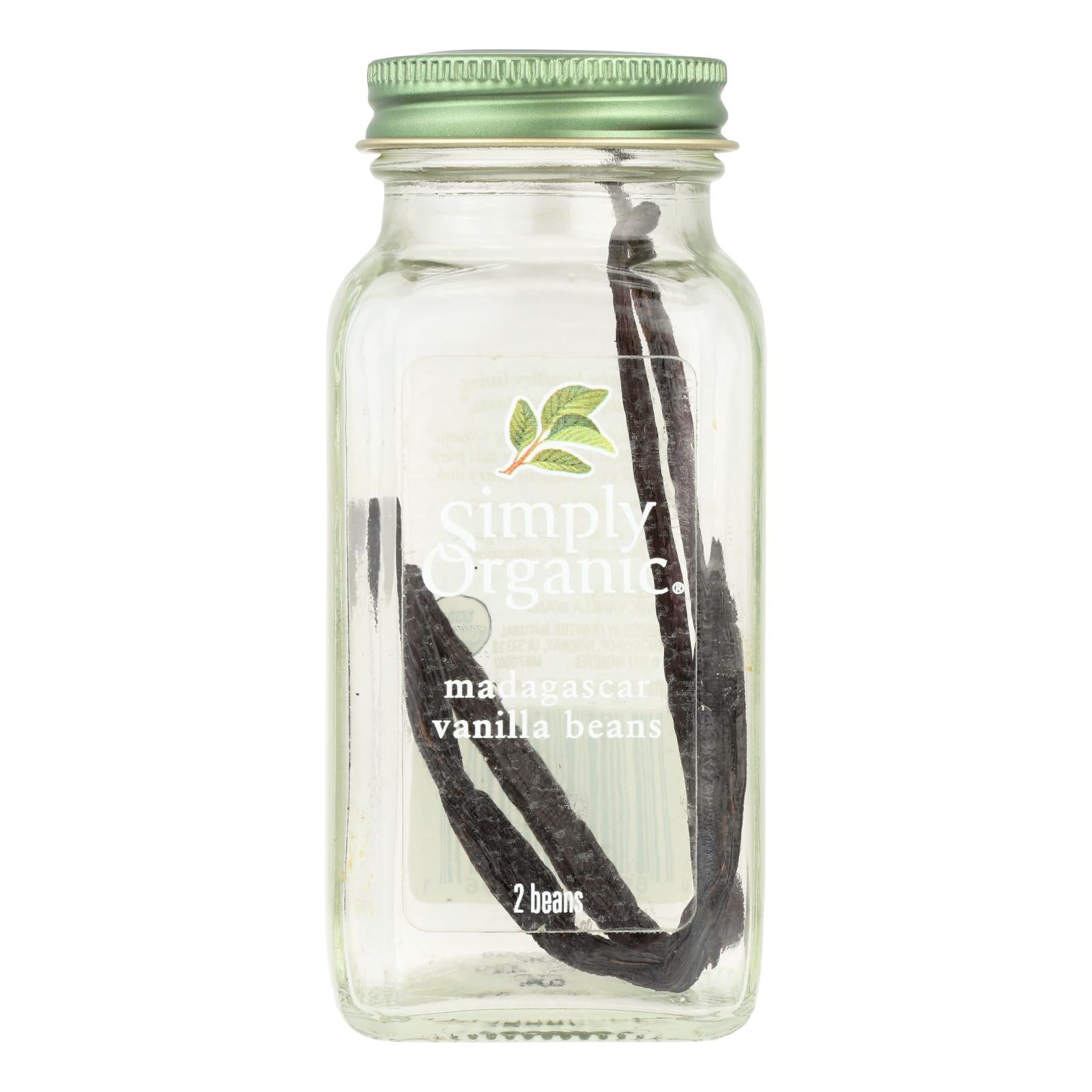 Simply Organic Spice Whole Madagascar Vanilla Beans  - 1 Each - 2 Count