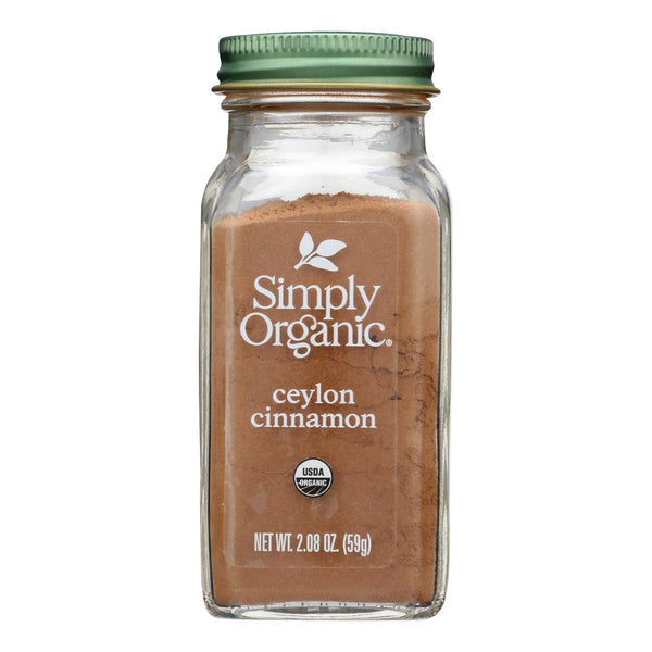 Simply Organic Ground Ceylon Cinnamon - Case of 6 - 2.08 Ounce.