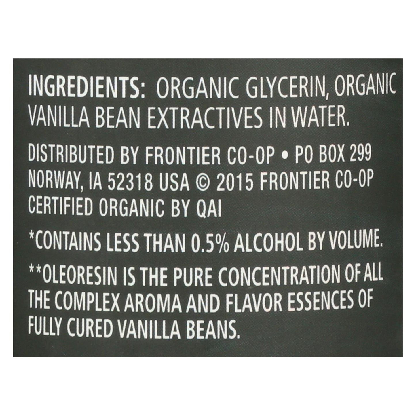 Frontier Herb Vanilla Flavoring - Organic - 4 Ounce